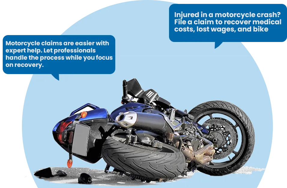 Motorcycle Accident claim process illustration